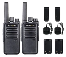 Retevis RT68 Walkie Talkie Long Range 1200mAh VOX Alarm Handheld Two Way Radio