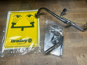 Bradley Eye wash station and hardware s19-270B Deck mount open box