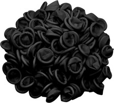 400 Pcs Latex Finger Cots Disposable Fingertips 400 Count Pack of 1 , Black