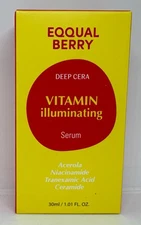 EQQUALBERRY Deep Cera Vitamin Illuminating Serum-30 ml-Exp 08/07/28-New-US