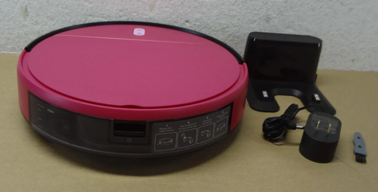 Pink Robot Vacuum Mop bObsweep Slim Auto Recharge Smart Cleaner
