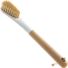 Wood Laundry Brush, Laundry Stain Brush Wth Long Handle and Soft Bristle for Cl