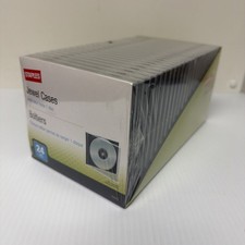 Brand New CD / DVD / Blu-ray Cases Staples Branded 24 Jewel Cases