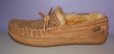 L.L. Bean Men's Wicked Good Moccasins Slippers Shearling Lined 8 W