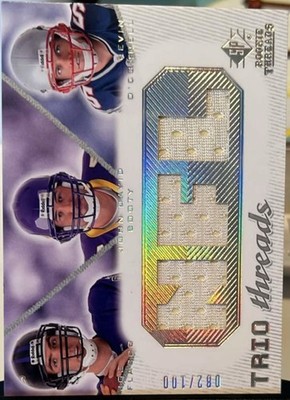 2008 SP Rookie Threads - Trio Threads Flacco, Booty, O’Connell #TT-FBO /100 RC