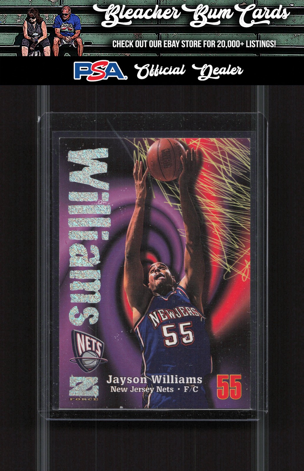 1997-98 SkyBox Z-Force 154 Jayson Williams Rave #/399