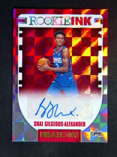 2018-19 Panini NBA Hoops Shai Gilgeous-Alexander RC Rookie Ink Auto Hyper