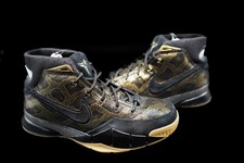 Nike Kobe 1 Protro Black and Gold Snakeskin L...