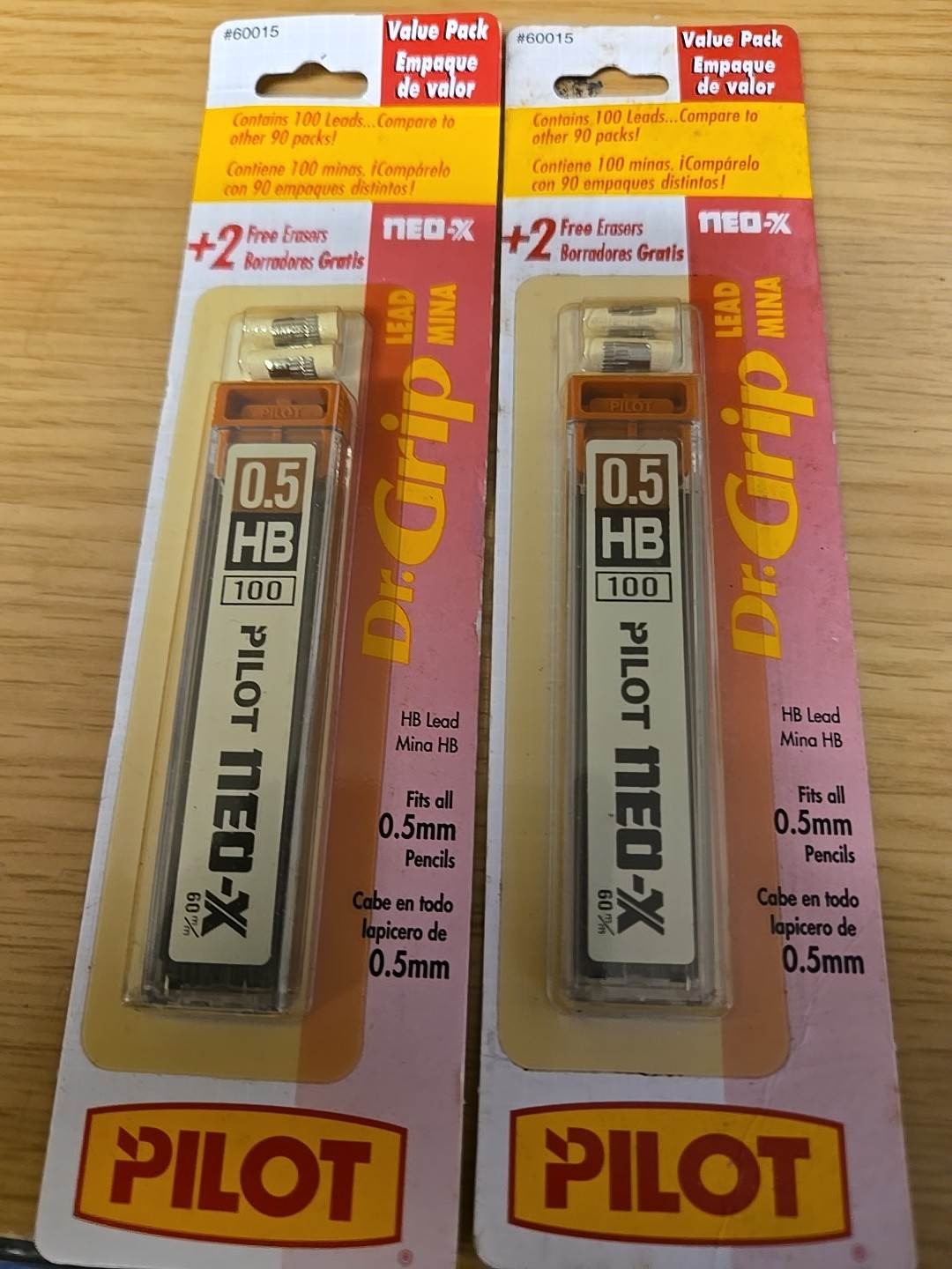 Lead 100 Pk Pack Plus Erasers  New  60015