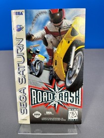 SEGA SATURN ROAD RASH MANUAL + CASE ART ARTWORK ONLY ORIGINAL
