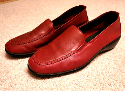ACO Damenschuhe, Halbschuhe, Sportschuhe, Slipper, Größe 38, rot,  neu