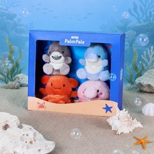 Aurora World Plush - Palm Pals Aquatic Set - 4-Pack Gift Box - New