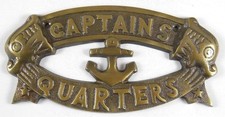 Decorative Captains Quarters Nautical Plaque