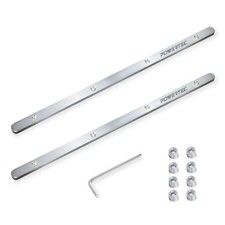 POWERTEC 71358 Track Saw Guide Rail Connector Set, Silver