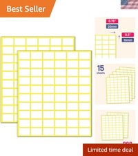 900 White Matte Labels - 0.75" x 0.5" Adhesive Stickers for Easy Organization