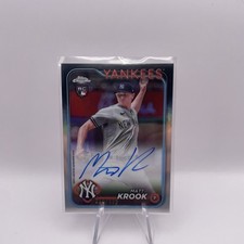 2024 Topps Chrome - Rookie Autographs Matt Krook #RA-MK Refractor /499 (AU, RC)