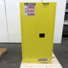 Justrite 89600 60 Gal Flammable Liquid Storage Cabinet 34" x 34" x 65"