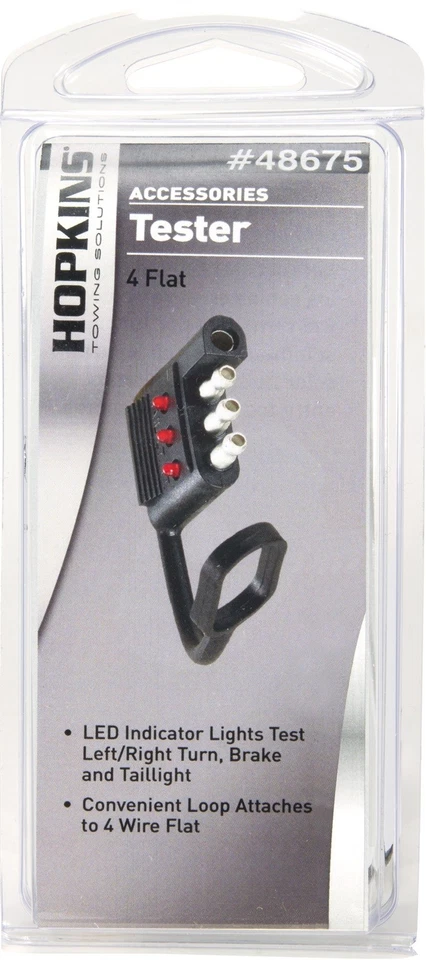 Hopkins Towing Solution 48675 Flat-Lite 4-Wire Flat LED Tester Dustcover - Image 2 of 4