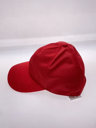 PRADA Silk Baseball Cap/ Medium/ Polyester/ Red/ … - image 2