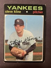 1971 Topps #51 Steve Kline New York Yankees