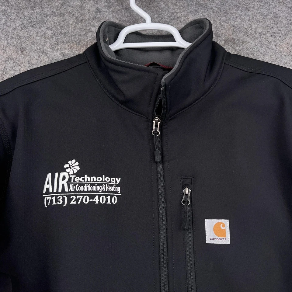 Carhartt Jacket Mens 2XL Black Crowley Softshell Full Zip Workwear Outdoors - Image 2 of 4