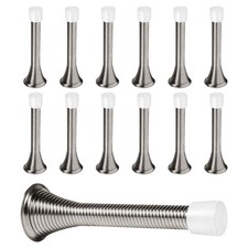12 Pack Spring Door Stops 3 1/4 Inch Flexible Heavy Duty Spring Door Stopper ...