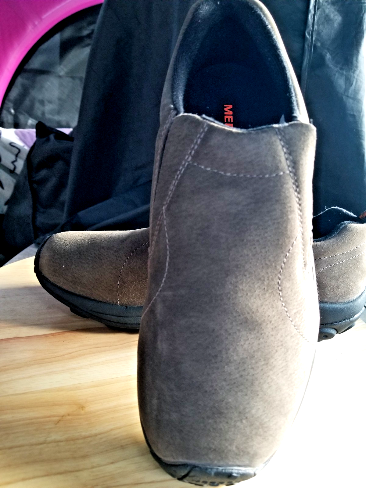 Scarpe slip on Merrell uomo Jungle Moc Gunsmoke J63787W taglia 8 larghe grigio scuro