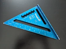 Empire Level E2994 7" TRUE BLUE Laser Etched Rafter Square Tool 