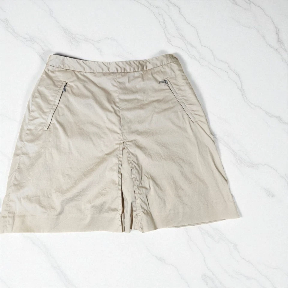 Falda corta Ralph Lauren Golf caqui hasta la rodilla talla 10 Foto 3 de 4