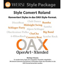 OAX Style-Konvertierung, Aktivierungsschlüss...