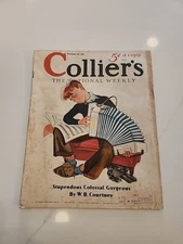 COLLIER'S Sept 28, 1935 MOVIE PREVIEWS FUTURE FILMS HOME COLOR  beautiful ads 