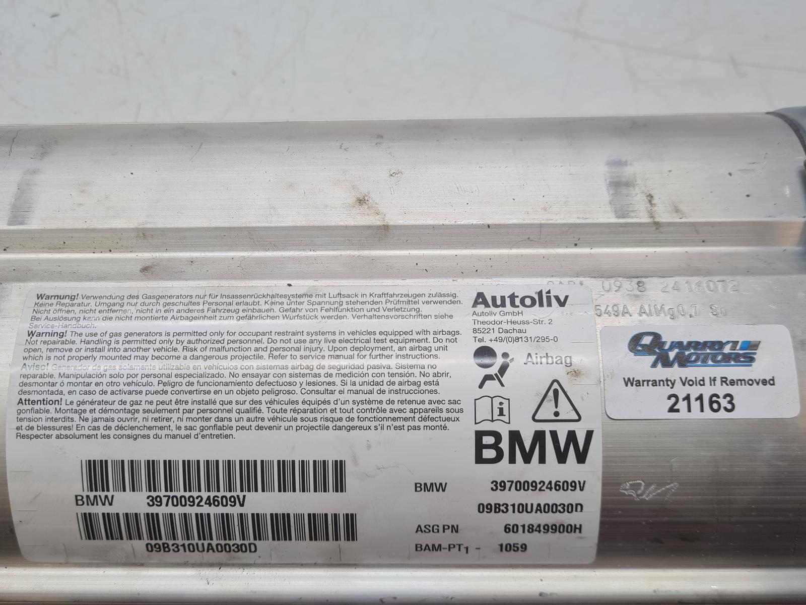 BMW Left N/S Passenger Airbag Module Fits 6 Series E63 E64 LCI 