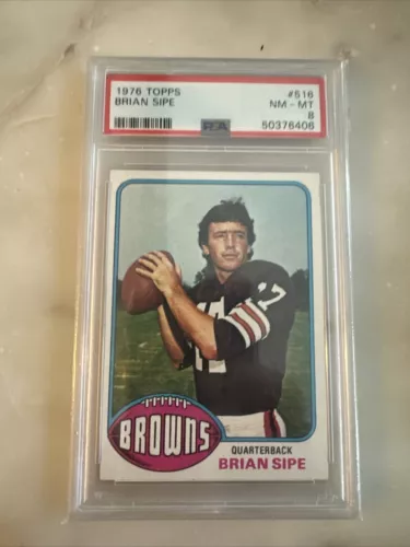 1976 Topps Brian Sipe Rc Psa 8