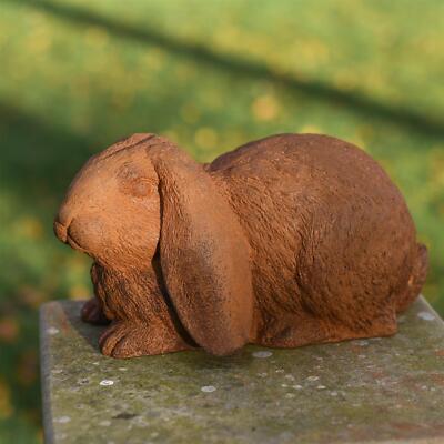 Rustikaler ''Flopsy'' Hase Garten Skulptur Outdoor Ornament Gusseisen