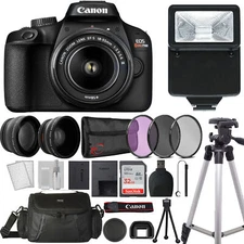 Canon EOS Rebel T100 with EF-S 18-55mm f/3.5-5.6 III Lens REFURBISHED Bundle