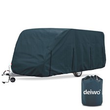 Deiwo Essential Wohnwagen Schutzhülle 610x220x250cm Abdeckplane Caravan Garage