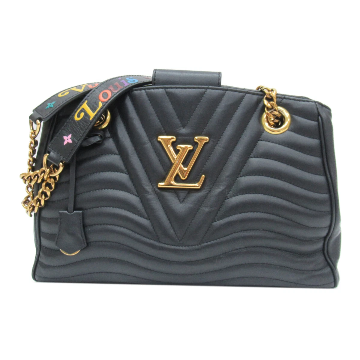 Louis Vuitton Black Leather New Wave Chain Bag Louis Vuitton