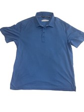 Travis Mathew Polo Shirt Men  s Size 2XL Blue  VirtuaPartners  Logo Golf