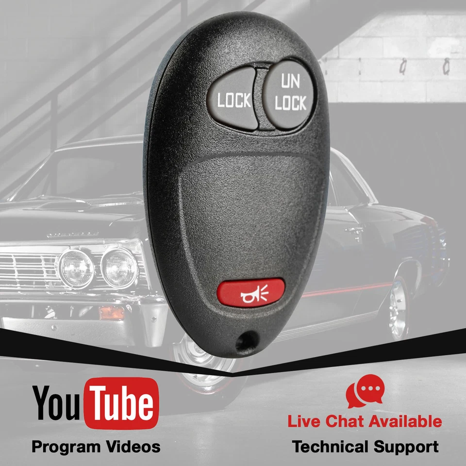 2 For 2004 2005 2006 2007 2008 2009 2010 2011 2012 GMC Canyon Car Remote Key Fob Foto 3 de 4