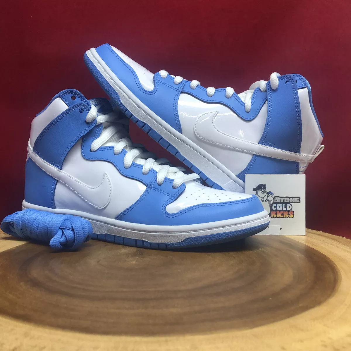 Nike Dunk High Rivalry Premium SB 313171-411 UNC Blue White Size 8 Mid Low