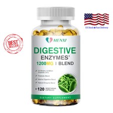 Digestive Enzymes Prebiotic  Probiotics Gas, Constipation  Bloating Relief 120