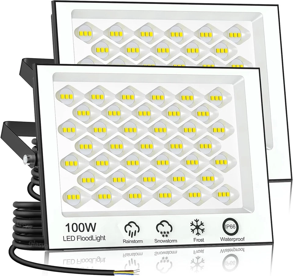 150W/100W/200W LED Floodlight Floodlight Work Spotlight Garden Lamp IP65 - Image 4 of 4