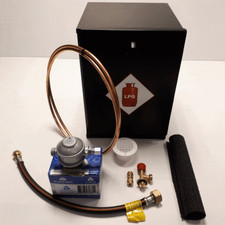 GAS LOCKER + FIXED BULKHEAD REGULATOR FOR 907 CAMPING GAS BOTTLE