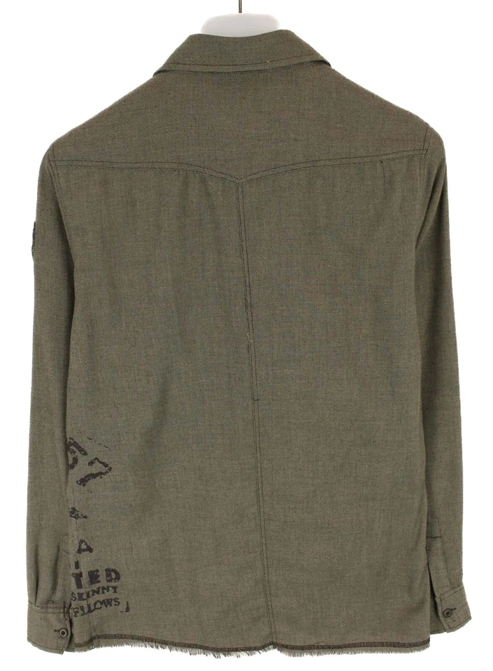 Chevignon CL-Crust Shirt Men Small Casual Buttoned Pattern Brown - Image 2 of 4