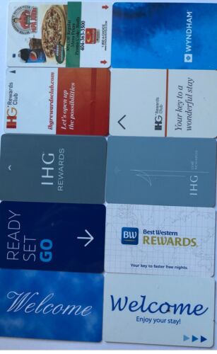 USA : 10 different HOteL keY CARDS  ( lot5 ) - Picture 1 of 2