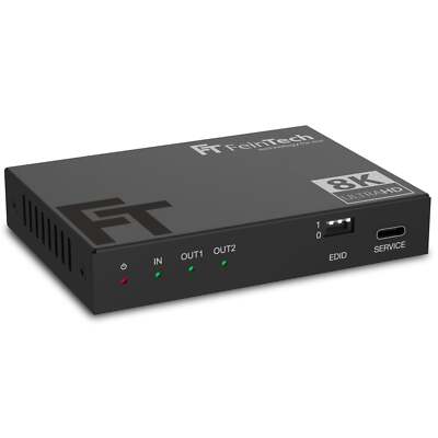 HDMI 2.1 Splitter 1 in 2 out 4K 120Hz 8k Verteiler für Monitor TV Beamer B-Ware