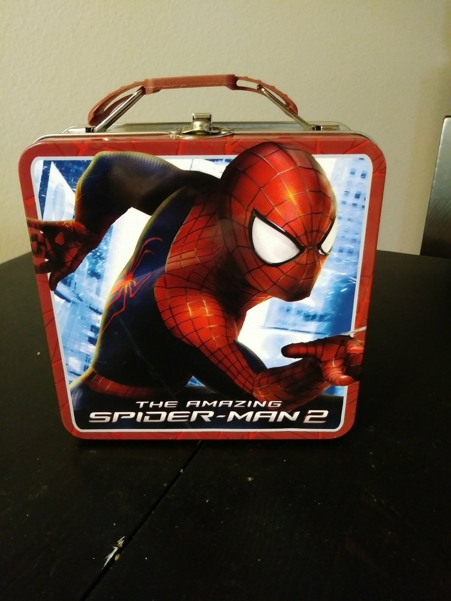 Marvel The Amazing Spider-Man 2 Tin Tote/ Metal Lunch Box Made in
