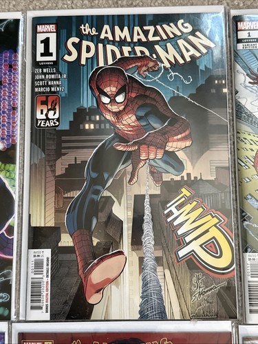 AMAZING SPIDER-MAN #1 JUEGO DE 10 CUBIERTAS - Skottie Young - Gleason - Momoko - JR JR Lee - Imagen 3 de 11