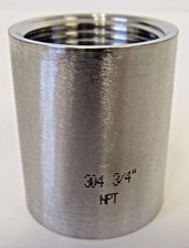 New    FNPT Straight Coupling 304 Stainless Steel Class 150