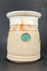 Native Coffee Mug Turtle Handle-less Stoneware Pottery Southwest Art Sandstone — photo 3